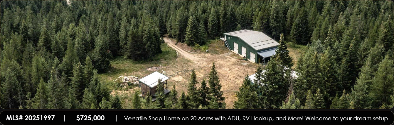 Versatile Shop Home on 20 Acres with ADU, RV Hookup, and More
