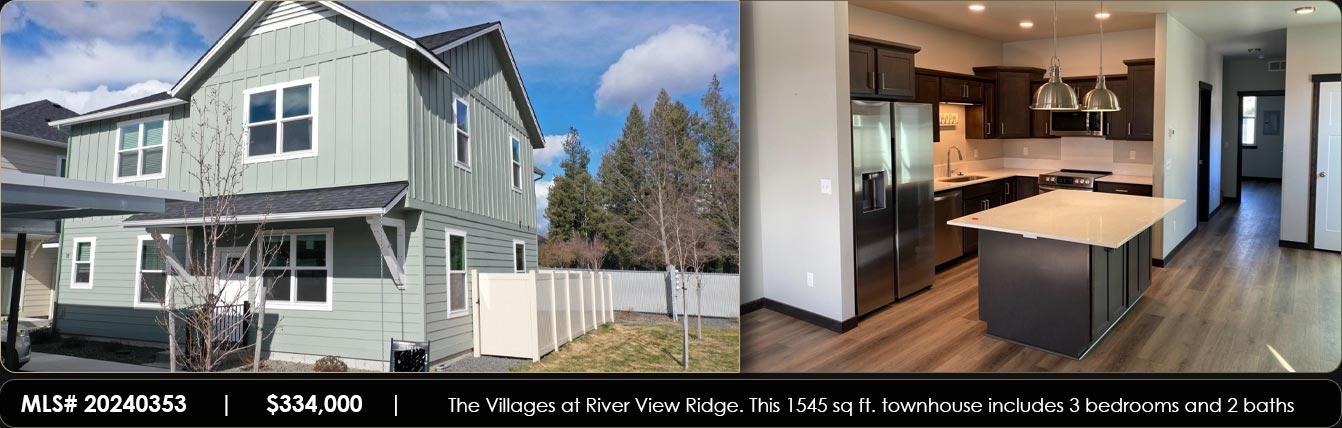 The Villages at River View Ridge. This 1545 sq ft. townhouse includes 3 bedrooms and 2 baths