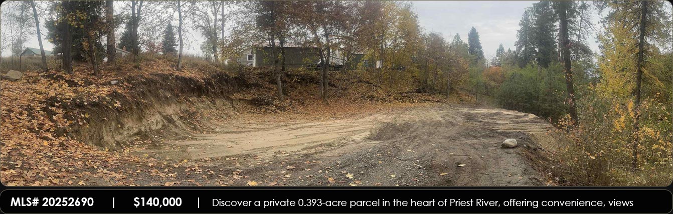 Discover a private 0.393-acre parcel in the heart of Priest River